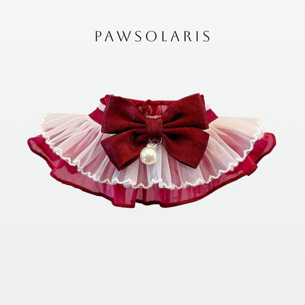 Princess Bow Bib - Red