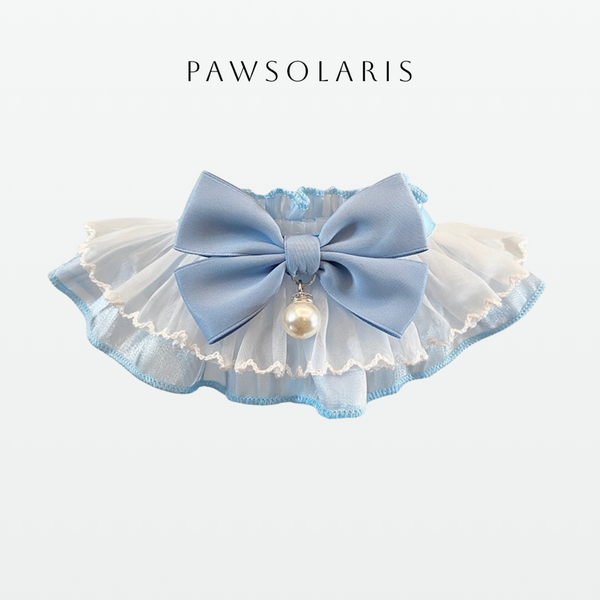 Princess Bow Bib - Blue