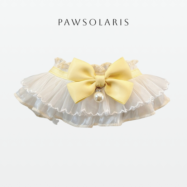 Princess Bow Bib - Yellow