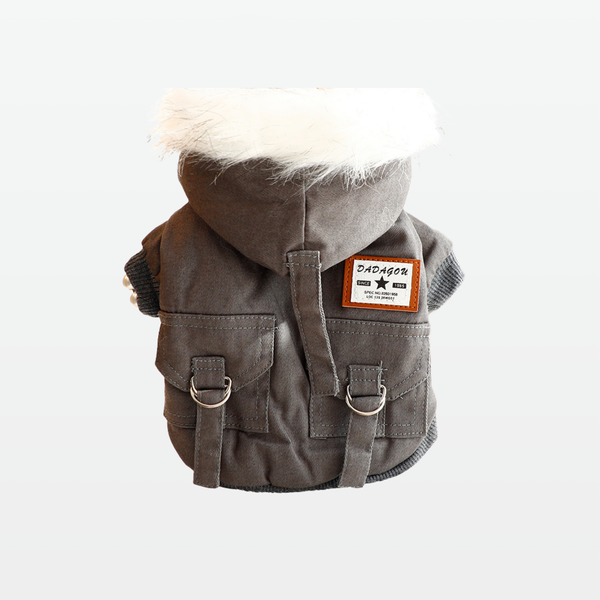 Commander Pup Coat - Grey