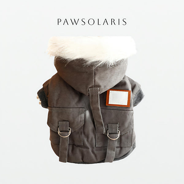 Commander Pup Coat - Grey