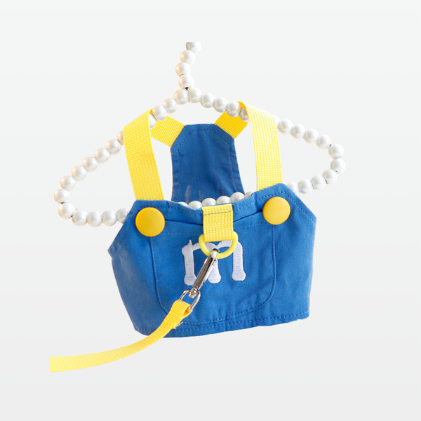 EmbroiBelle Harness Dress- Blue