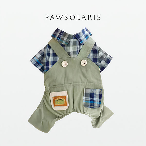 Plaidash Overall - Blue