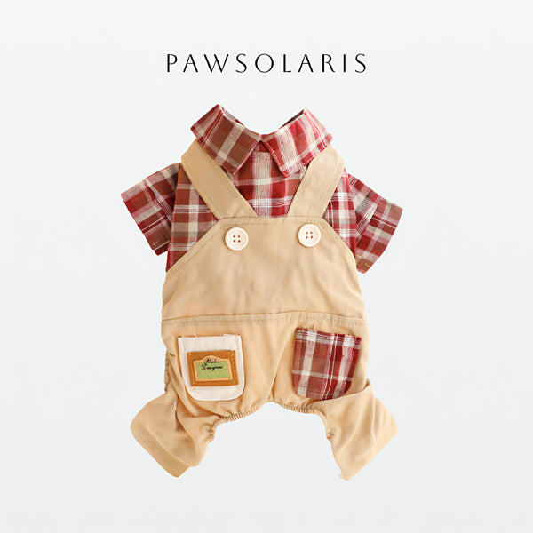 Plaidash Overall - Red